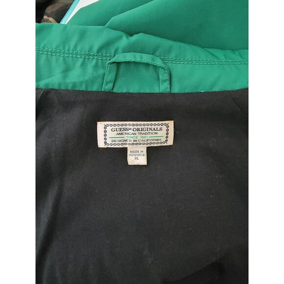 GUESS Ozark Green Coach Jacket Men's Size XL - Picture 7 of 9